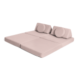 Kindersofa in Zartrosa